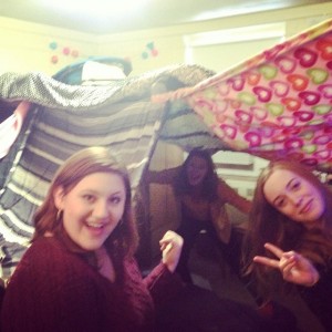 Seriously. Make a blanket fort. 